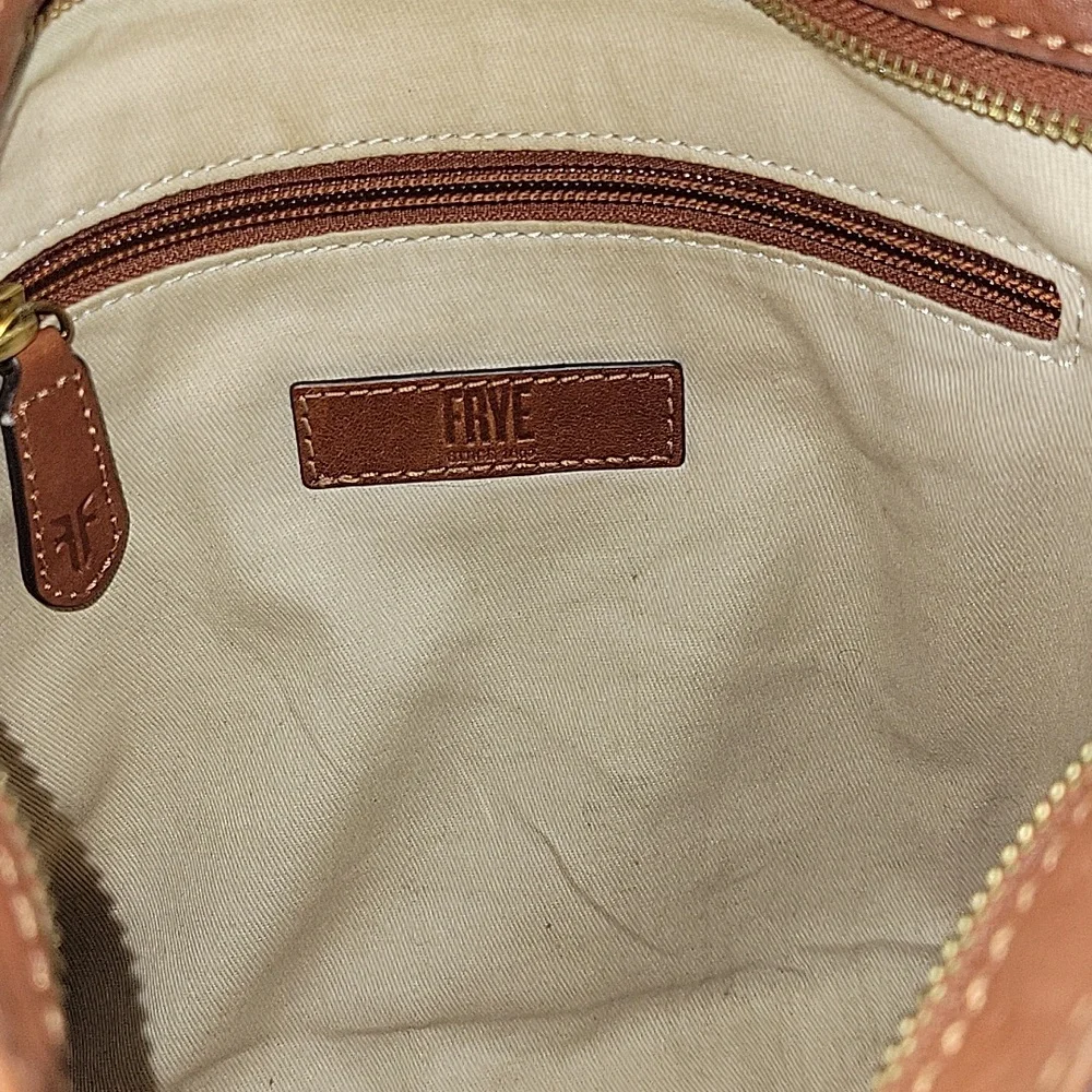 Frye Classic Brown Leather Crossbody Bag